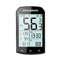 Computador De Bicicleta ROCKBROS M1 GPS Bluetooth 5.0 ANT+ Velocímetro Sem Fio Para Garmin Zwift MTB Computador De Bicicleta ROCKBROS M1 GPS Bluetooth 5.0 ANT+ Velocímetro Sem Fio Para Garmin Zwift MTB