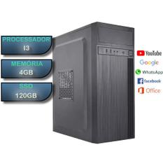 Computador de mesa barato i3 4gb ssd 120gb - AGS