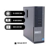 Computador Dell OptiPlex 7010 i33220 3 Geração 8GB RAM SSD 120GB com Windows 10 Pro