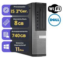 Computador DELL OptiPlex 7010 i7 8GB RAM SSD 240GB HD 500GB Windows 11 Pro Office Pronto para Usar