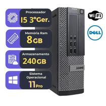 Computador DELL OptiPlex i5 8GB RAM SSD 240GB HD Windows 11 Pro Office Pronto para Usar Computador DELL OptiPlex i5 8GB RAM SSD 240GB HD Windows 11 Pro Office Pronto para Usar