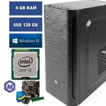 Computador Desktop CPU Intel Core I3 / 4GB Memória RAM / SSD 120GB