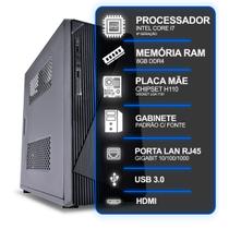 Computador Desktop, Intel Core I7 6ª Geração, 8GB RAM, Sem SSD, Conexões USB/VGA/HDMI/LAN/SOM