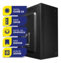 Computador Desktop Power Edge Intel i5 16GB RAM SSD 240GB Win 11 Pro WiFi