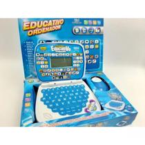 Computador educacional de brinquedos inglês-espanhol para crianças