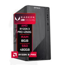 Computador Fácil AMD Ryzen 3 PRO 4350g 3.8 GHz 8GB DDR4 3000MHz Radeon VEGA 6 SSD 480GB