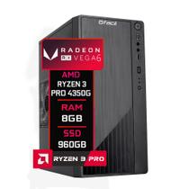 Computador Fácil AMD Ryzen 3 PRO 4350g 3.8 GHz 8GB DDR4 3000MHz Radeon VEGA 6 SSD 960GB