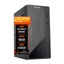 Computador Fácil Amd Ryzen 5 5600G Radeon Vega 7 Graphics 16GB DDR4 3000Mhz SSD 240GB