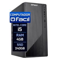 Computador Fácil Intel Core i5 4GB SSD 240GB