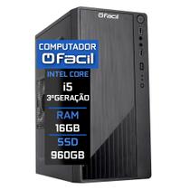 Computador Fácil Intel Core I5 (Terceira Geração) 16GB SSD 960GB