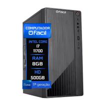 Computador Fácil Intel Core I7 11700 11 Geração 8Gb Ddr4 Hd