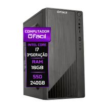 Computador Fácil Intel Core I7 (3ª Geração) 16GB SSD 240GB