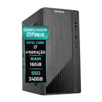 Computador Fácil Intel Core I7 (4ª Geração) 16GB SSD 240GB