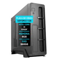 Computador Fácil Slim Intel Core i3 10100F (Décima Geração) 8GB DDR4 SSD 960GB