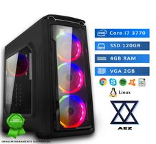 Computador Gamer AEZ Intel Core i7, 4GB, SSD 120GB, VGA 2GB, Linux
