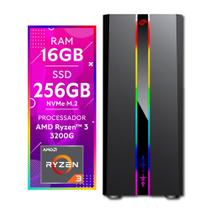 Computador Gamer AMD Ryzen 3 3200G 16GB SSD 256GB Radeon Graphics Vega 8 CertoX Stream 1022