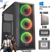 Computador Gamer Amd Ryzen5-5500 Gtx1050-4Gb Ssd-240 8Gb-Ram