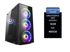 Computador gamer brx amd ryzen 5 1600 16gb ssd 480gb