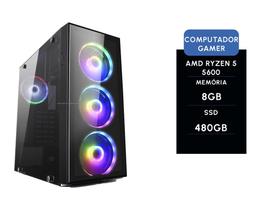 Computador gamer brx amd ryzen 5 5600g 8gb ssd 480gb