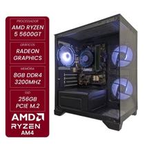 Computador Gamer CertoX STREAM AMD AQ 1013 TC AMD Ryzen 5 5600GT Radeon Graphics 8GB DDR4 256GB SSD