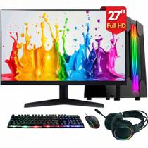 Computador Gamer Completo 2Eletro Chroma - Intel Core i5, 8GB RAM, SSD 256GB, Monitor 27" Full HD, Kit Gamer completo - PG2E-1100CH