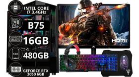Computador Gamer Completo Core I7 16gb Ssd 480gb Rtx 3050