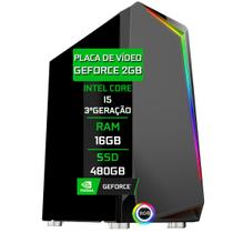 Computador Gamer Fácil Intel Core i5 (Terceira Geração) 16GB Placa de Vídeo Geforce GT 730 2GB SSD 480GB