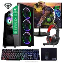 Computador Gamer Home Office Ryzen 3 3200G 8GB DDR4 SSD 120GB Radeon Vega 8 Windows 11 A320 Monitor 21.5 Pronto para Uso Computador Gamer Home Office Ryzen 3 3200G 8GB DDR4 SSD 120GB Radeon Vega 8 Windows 11 A320 Monitor 21.5 Pronto para Uso