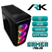 Computador Gamer Intel Core i5 10400f By Asus 8GB SSD 480GB Vídeo GTX 1650 4GB Windows 10 - ARK