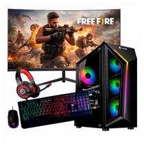 Computador Gamer Intel i7 6ª 16gb Ram Ssd 960gb GTX 1050 Monitor 23" Curvo Preto