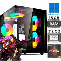 Computador Gamer Ryzen 5 5600Gt, Ram 16Gb, Ssd 512Gb, Win 11 Computador Gamer Ryzen 5 5600Gt, Ram 16Gb, Ssd 512Gb, Win 11
