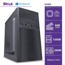 Computador Home H200 - AMD A8 9600 3.1GHZ 4GB DDR4 SSD 120GB HDMI/VGA Fonte 200W Windows 10 PRO