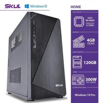 Computador Home H200 - Amd A8 9600 3.1ghz 4gb Ddr4 Ssd 120gb Hdmi/vga Fonte 300w Windows 10 Pro - SKUL