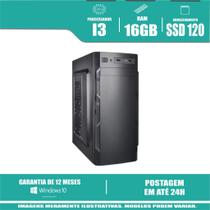 Computador i3 16gb Ram DDR3 Ssd 120gb Windows 10 Pró