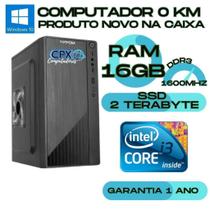 Computador i3, 16GB, SSD 2TB, Windows 10 Pro Trial.