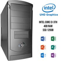 Computador i3-3TH, H61, 4GB RAM, SSD 120GB - KLV