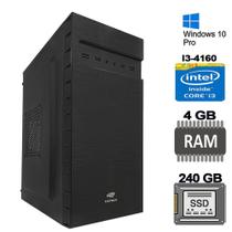 Computador I3 4160,Ssd 240Gb, Memória 4Gb Ddr3, Gab Mt32Bk