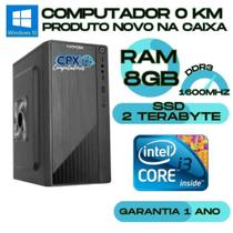 Computador i3, 8GB, SSD 2TB, Windows 10 Pro Trial. - A CPX Computadores