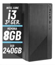 Computador I3 Ssd 240 Gb Memória 8 Gb HDMI e VGA