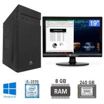 Computador I5-3570 Ssd 240Gb Memória Ram 8Gb Monitor 19 Hdmi