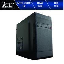 Computador ICC Intel Core I5 3.20 ghz 4GB HD 1TB Kit Multimídia HDMI FULLHD Monitor LED Windows 10