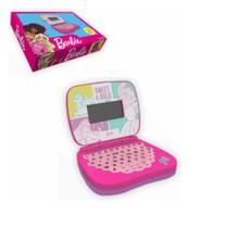 Computador Infantil Barbie Rosa Bilíngue Brinquedo Educativo