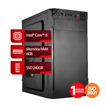 Computador Intel Core i3-2100 3.1GHZ 2º Geração, RAM 8GB, SSD 240GB, Linux, Preto Goldentec