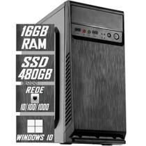 Computador Intel Core I5, 16GB De Memória RAM, SSD 480GB M2 Nvme, Fonte 500w