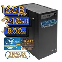 Computador Intel Core i5, 16GB RAM, SSD 240GB, Windows 10 Pro trial.