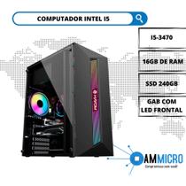 Computador intel core i5-3470 quad-core - 16gb de ram - ssd 240gb- fonte 500w real - windows 10