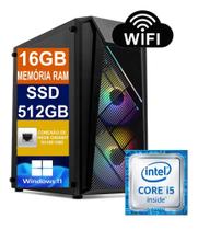 Computador Intel Core I5 6500, 16GB De Memória RAM DDR4, SSD 512GB M2 Nvme, Fonte 500w - Tech Power