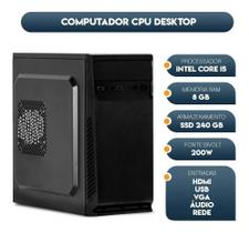 Computador Intel Core i5 8gb 240gb 10X mais rapido