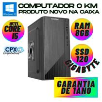 Computador Intel Core i5, 8GB RAM, SSD 120GB, Windows 10 Pro Trial.