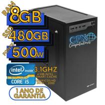 Computador Intel Core i5, 8GB RAM, SSD 480GB, Windows 10 Pro trial.
